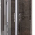 Box doccia stondato 120x90cm vetro trasparente KAM-K270 kamalu - 6