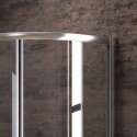 Box doccia stondato 120x90cm vetro trasparente KAM-K270 kamalu - 4