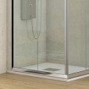 Box doccia ad angolo 70x70 altezza 180 cristallo trasparente K410 kamalu - 8
