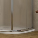 Box doccia 80x80 semicircolare vetro opaco altezza 180cm K400 kamalu - 7