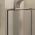 Box doccia semicircolare 90x90 cristallo opaco altezza 180cm modello K400 kamalu - 9