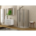 Box doccia semicircolare 90x90 cristallo opaco altezza 180cm modello K400 kamalu - 10