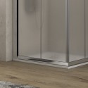 Box doccia 70x70 altezza 180cm vetro opaco K410 kamalu - 6