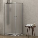 Box doccia 70x70 altezza 180cm vetro opaco K410 kamalu - 1
