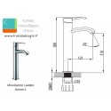 Rubinetto alto per lavabo bagno modello Armon-A kamalu - 3