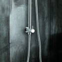 Colonna doccia con asta in acciaio doccetta e soffione rotondo | L6300 kamalu - 4