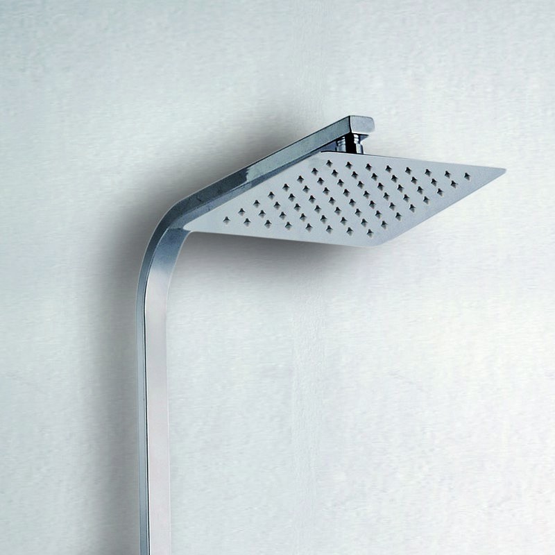Colonna doccia design quadrato con soffione, doccetta e flessibile | V300C kamalu - 2