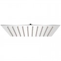 Soffione doccia in acciaio 40x40 cm design quadrato ultraslim | SD40 kamalu - 1