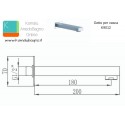 Getto vasca a parete squadrato 20cm modello K9012 kamalu - 2
