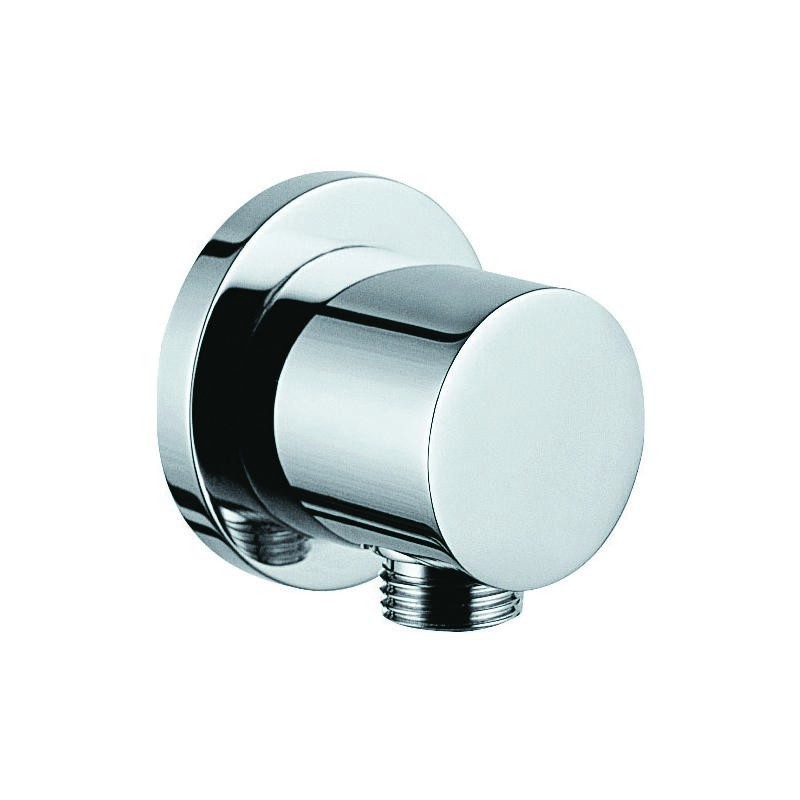 Presa acqua a muro tonda per flessibili doccia modello KP220 kamalu - 1