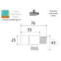 Rubinetto sottolavabo squadrato cartuccia ceramica KR30 kamalu - 2