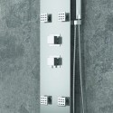 Colonna doccia effetto cascata in Abs finitura cromata | Kaman-5050 kamalu - 4