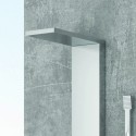 Pannello doccia idromassaggio con soffione grande in acciaio satinato | Kaman-E220 kamalu - 2