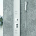 Pannello doccia idromassaggio con soffione grande in acciaio satinato | Kaman-E220 kamalu - 3