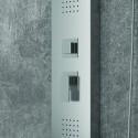 Pannello doccia idromassaggio con soffione grande in acciaio satinato | Kaman-E220 kamalu - 4