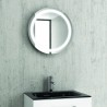 Specchio bagno led tondo con contenitore | KAM-138 kamalu - 1