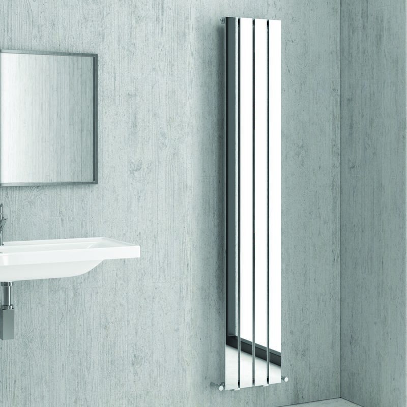 Termoarredo radiatore bagno con elementi piatti modello Kam-370 kamalubagno