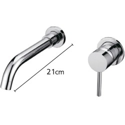 Rubinetto incasso a parete con miscelatore monocomando modello Mito-LIN kamalu - 1
