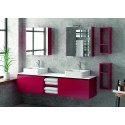 Composizione bagno 175cm sospesa, composta da mobile, due specchi e 2 pensili SP-175B kamalu - 2
