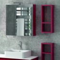 Composizione bagno 175cm sospesa, composta da mobile, due specchi e 2 pensili SP-175B kamalu - 5