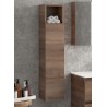 Composizione bagno sospesa 100cm: mobile con lavabo, specchio contenitore e colonna  TOD-100F kamalu - 10