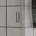 Box doccia angolo 80x80 nero opaco NICO-3500 kamalu - 4