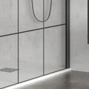 Box doccia angolo 80x80 nero opaco NICO-3500 kamalu - 7
