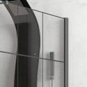 Box doccia angolo 80x80 nero opaco NICO-3500 kamalu - 5