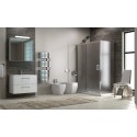 Box doccia angolare 120x80 vetro opaco altezza 180cm  K410NS kamalu - 9