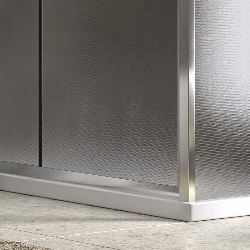 Box doccia 110x90 vetro opaco altezza 180cm kamalubagno