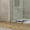Box doccia dimensioni 140x80 vetro trasparente altezza 180cm K410 kamalu - 8