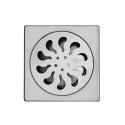 Griglia per sifone 12,5x12,5cm in acciaio installazione esterno o interno KA-V80 kamalu - 1