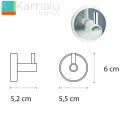 Appendino bagno colore bianco kamalu