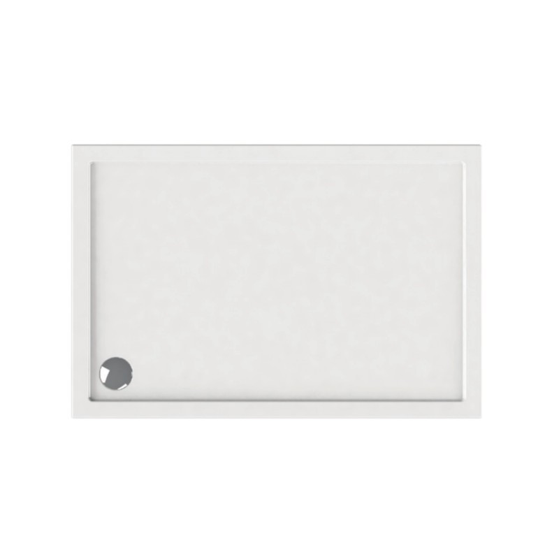 Piatto doccia 110x72 ultra slim bianco in acrilico kamalu - 8