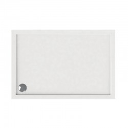 Piatto doccia 130x70 acrilico bianco slim kamalu - 8