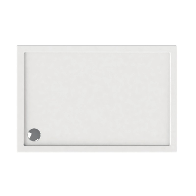 Piatto doccia 140x70 poliacril colore bianco kamalu - 8