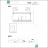 Composizione bagno sospesa 100cm: mobile con lavabo, specchio contenitore e colonna  TOD-100F kamalu - 13