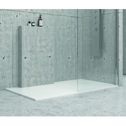 Piatto doccia bianco 80x100cm effetto pietra