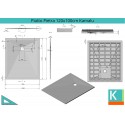 Piatto doccia pietra 100x120 colore bianco kamalu - 2