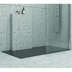 Piatto doccia 160x90 pietra nero antracite