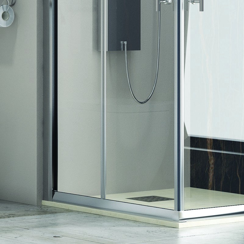 Cabina doccia 90x90 angolare 2 ante scorrevoli cristallo 6mm KF1000 kamalu - 5