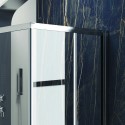 Cabina doccia 90x90 angolare 2 ante scorrevoli cristallo 6mm KF1000 kamalu - 8