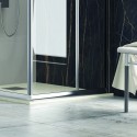Cabina doccia 90x90 angolare 2 ante scorrevoli cristallo 6mm KF1000 kamalu - 9