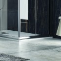 Cabina doccia 100x70 cm rettangolare con 2 ante scorrevoli KF1000 kamalu - 7