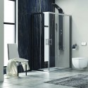 Cabina doccia 100x70 cm rettangolare con 2 ante scorrevoli KF1000 kamalu - 8
