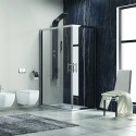 Cabina doccia 100x70 cm rettangolare con 2 ante scorrevoli KF1000 kamalu - 2