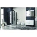 Cabina doccia 100x70 cm rettangolare con 2 ante scorrevoli KF1000 kamalu - 9