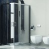 Box doccia angolare 140x70 cristallo da 6mm anticalcare kamalubagno