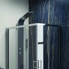 Box doccia angolare 100x80 cristallo 6mm anticalcare kamalubagno