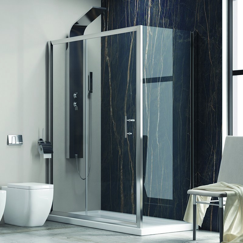 Box doccia 140x80 trasparente kamalubagno